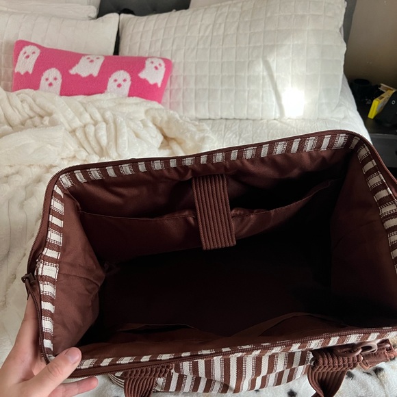 Beis Mini Weekender in Maple Stripe - Picture 6 of 9